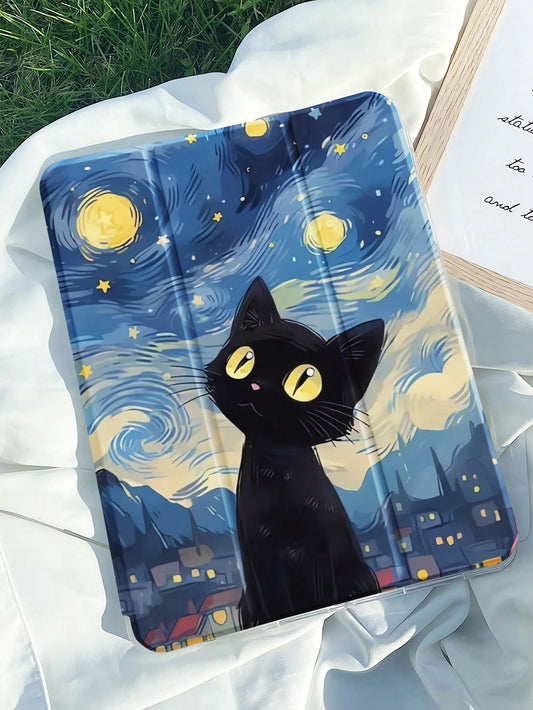 Cute Cat & Galaxy Pattern